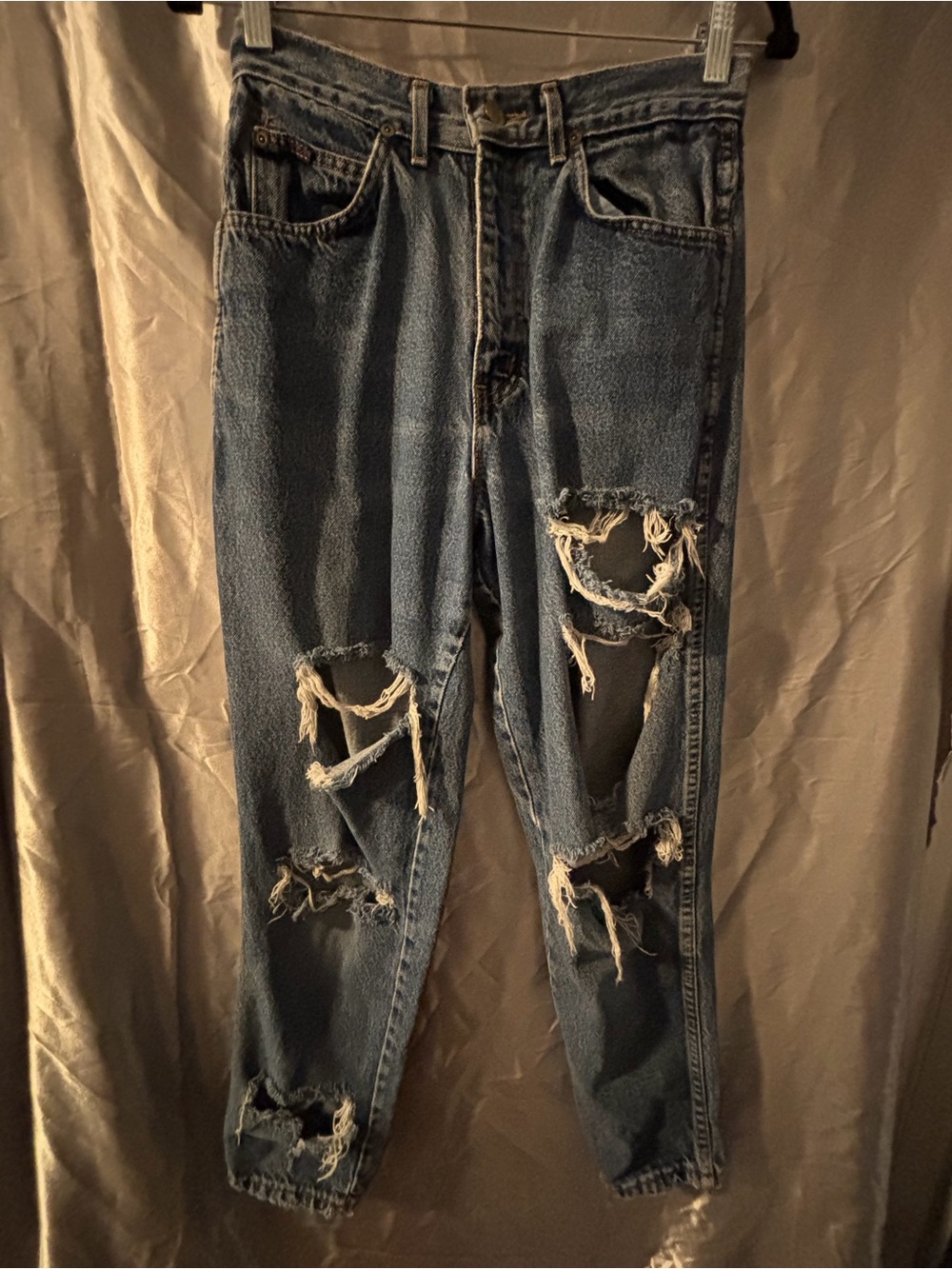 Vintage Chic Brand High Waisted Distressed Mom Jeans Size 10
